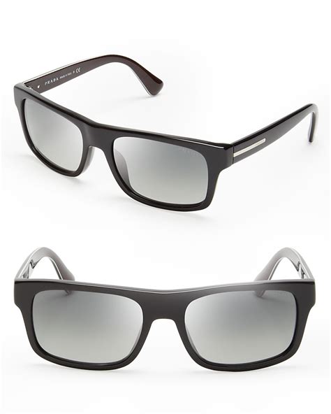 prada men's sunglasses black.